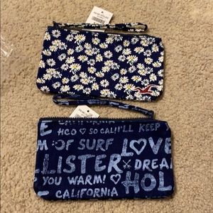 Hollister Wristlet 2 new with tags both blue NWT